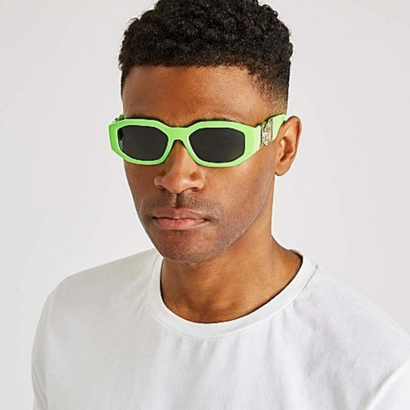 Versace VE4361 531987 Sunglasses Fluorescent Green Oval Unisex